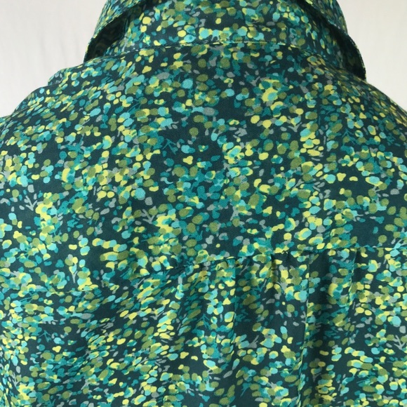 Talbots SP Green Light Button Down Top - Picture 7 of 8